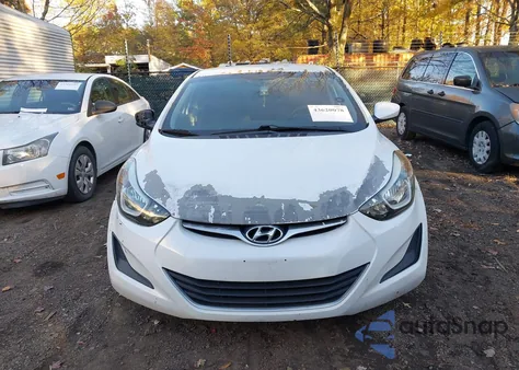2016 Hyundai Elantra Se z USA, uszkodzony, nr VIN 5NPDH4AE2GH676264